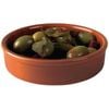 Olympia Tapas Dishes Rustic Mediterranean Stoneware Terracotta Round 134mm 6 Pack Commercial Tableware