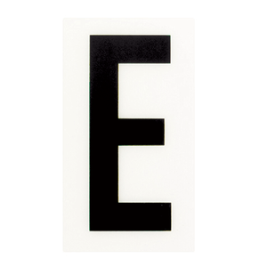 Sandleford 85 x 55mm E Black and White Self Adhesive Letter