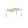 Olg Flare Bar Leaner 4 Leg White Frame Nordic Maple Top L2400mm X W1200mm