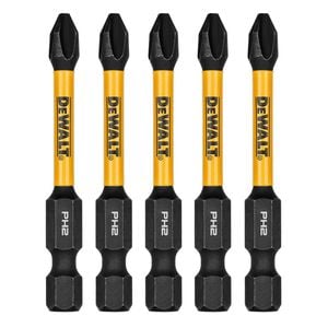 DeWALT FLEXTORQ 57mm PH2 Driver Bit 5 Pack DWAF2PH2IR5