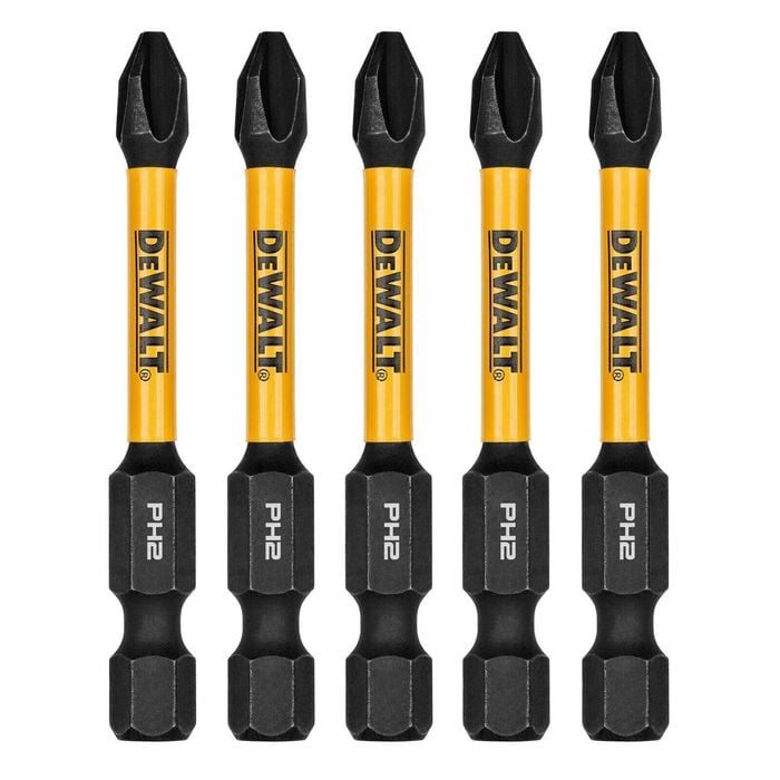 DeWALT FLEXTORQ 57mm PH2 Driver Bit 5 Pack DWAF2PH2IR5