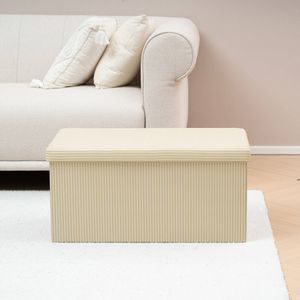 Astin Sinclair 38 x 38 x 76cm Stripe Storage Ottoman