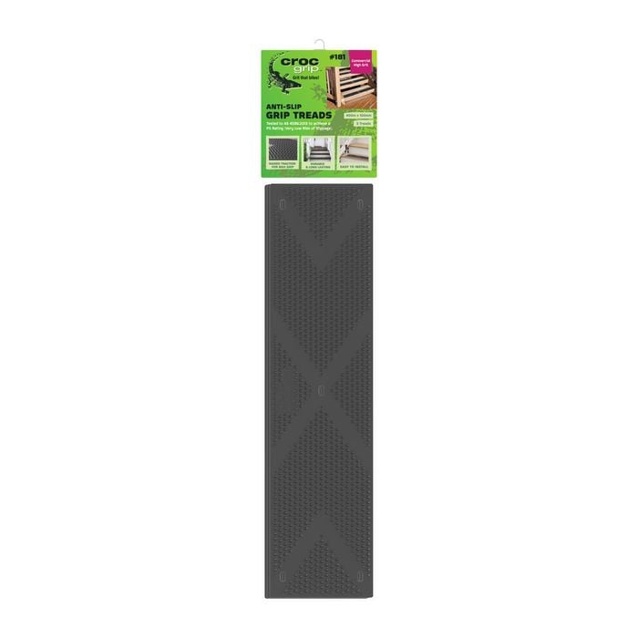 Croc Grip 400mm x 100mm Black Grip Treads - 3 Pack