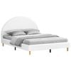 ALFORDSON Bed Frame Arched Base White King