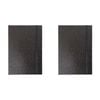 2x Lvd 21cm Notebook A5 Journal Writing Paper Stationery 80 Pages Glitter Black