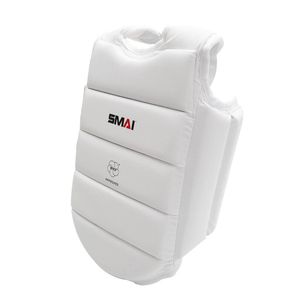 Smai Wkf Approved Kids Chest Guard - Karate - M - White