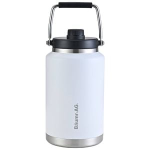 Baumr-AG 3.8L Double Wall Insulated Stainless Steel Water Bottle with Handle, White