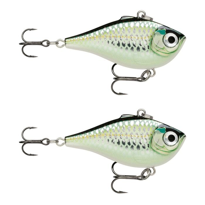 2x Rapala 7cm Rippin' Rap Lipless Sinking Vibe Fishing Lures - Bleak