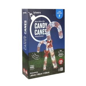 Lytworx 1.2m Low Voltage Candy Canes