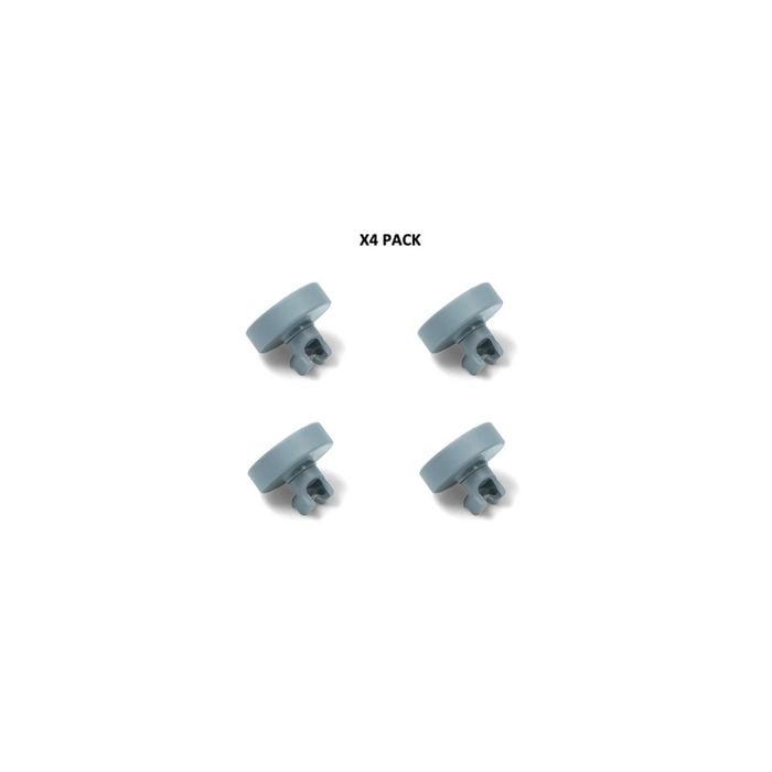 Dishwasher Lower Bottom Basket Wheels Kit Of X4 (rollers) 767410200kit, Suits Smeg