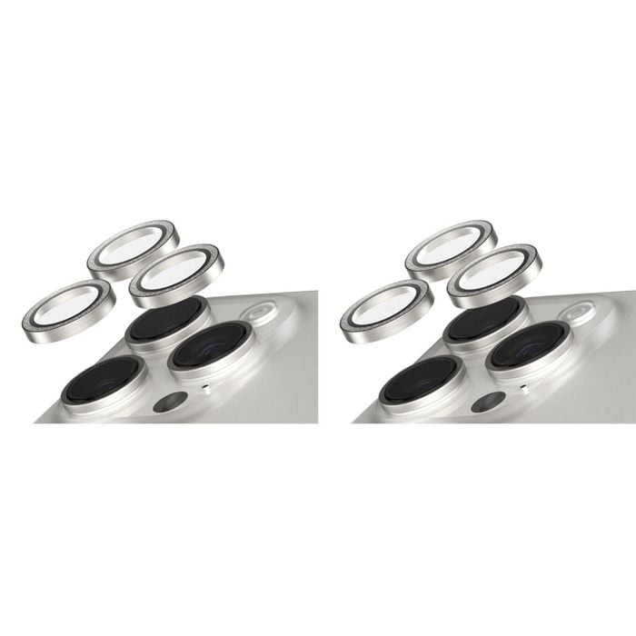 2PK PanzerGlass SAFE Cam Lens Protector For iPhone 16 Pro Pro Max Glitter SLV