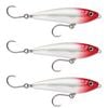 3x Rapala 9cm Saltwater X Rap SubWalk Walk the Dog Bait Fish Lures - Red Ghost