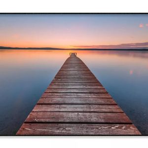 Old Wooden Pier at Sunset   Print 100% Australian Made 120x90cm  (Poster)