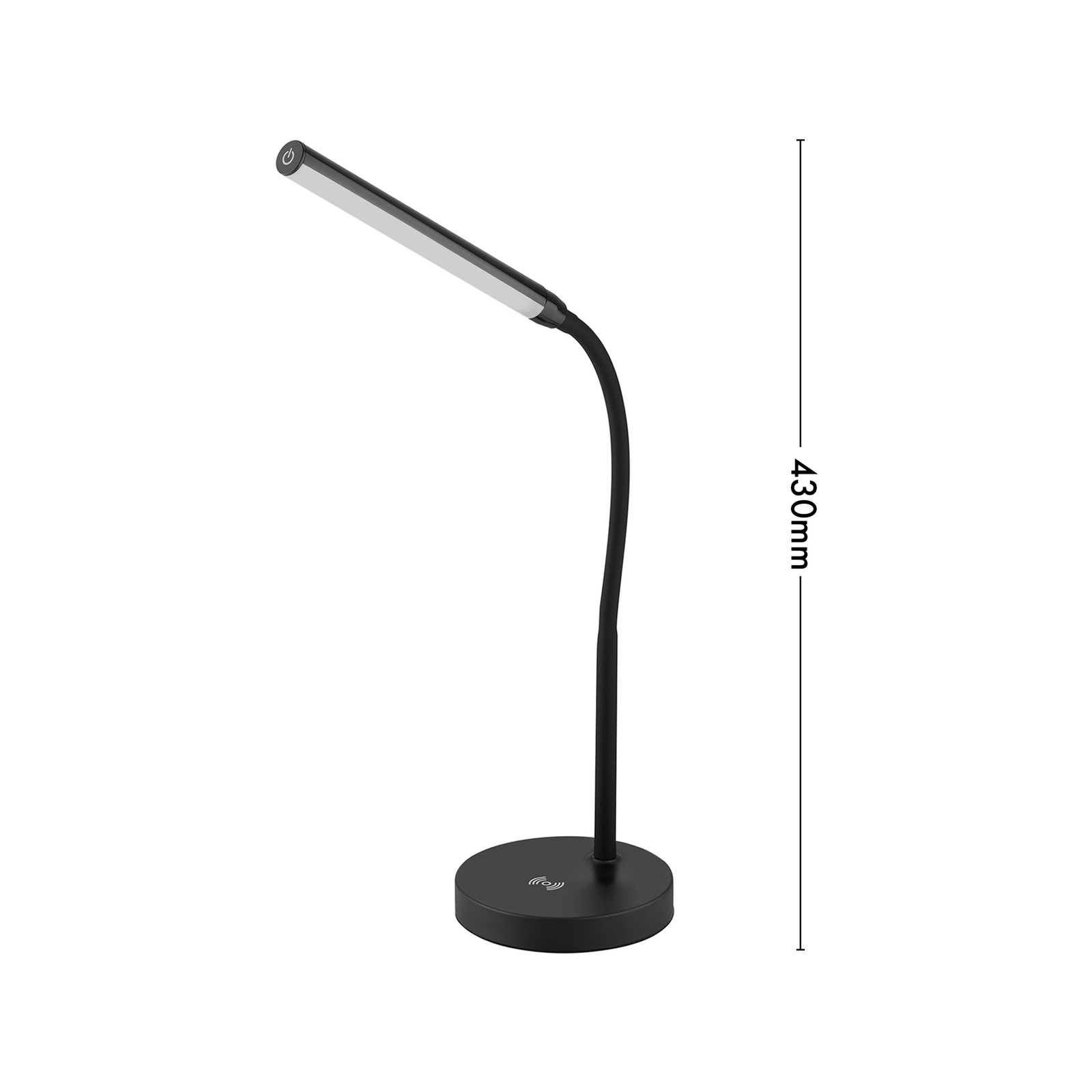 Verve Design LED Table Lamp With Wireless Charging Black Bunnings Australia