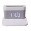 Catzon 3-in-1 Wireless Charger Alarm Clock With Adjustable Night Light-white