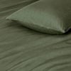 Gioia Casa Vintage Washed 100% Cotton Standard Pillowcase 2 Pcs - Khaki Green
