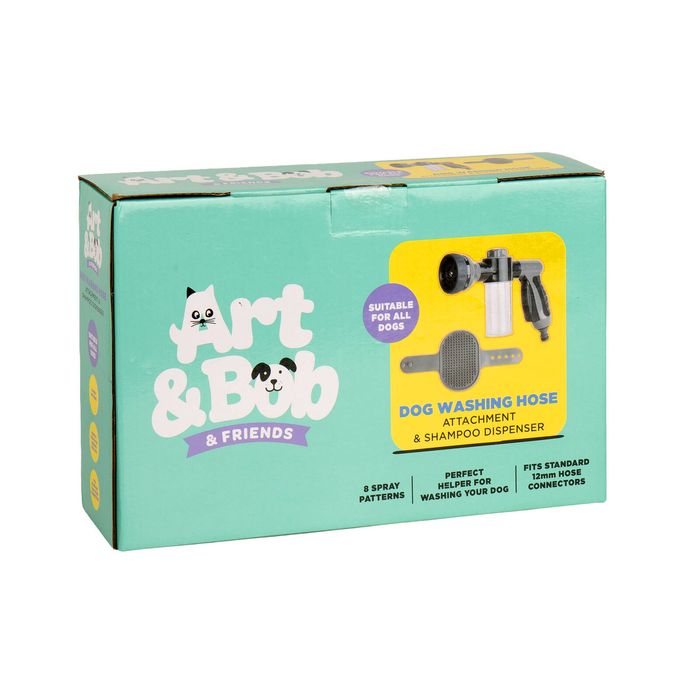 Art & Bob Dog Washing Hose Attachment and Shampoo Dispenser