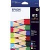 Epson GENUINE Epson 812 Ink Cartridge Value Pack Black Cyan Magenta Yellow C13T05D692