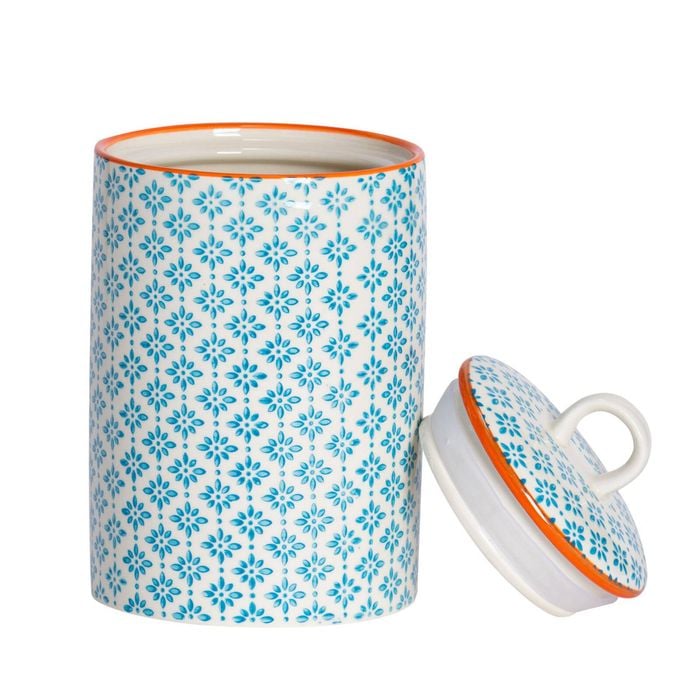 Nicola Spring Patterned Stoneware Kitchen Utensil Holder Pot - Print Design