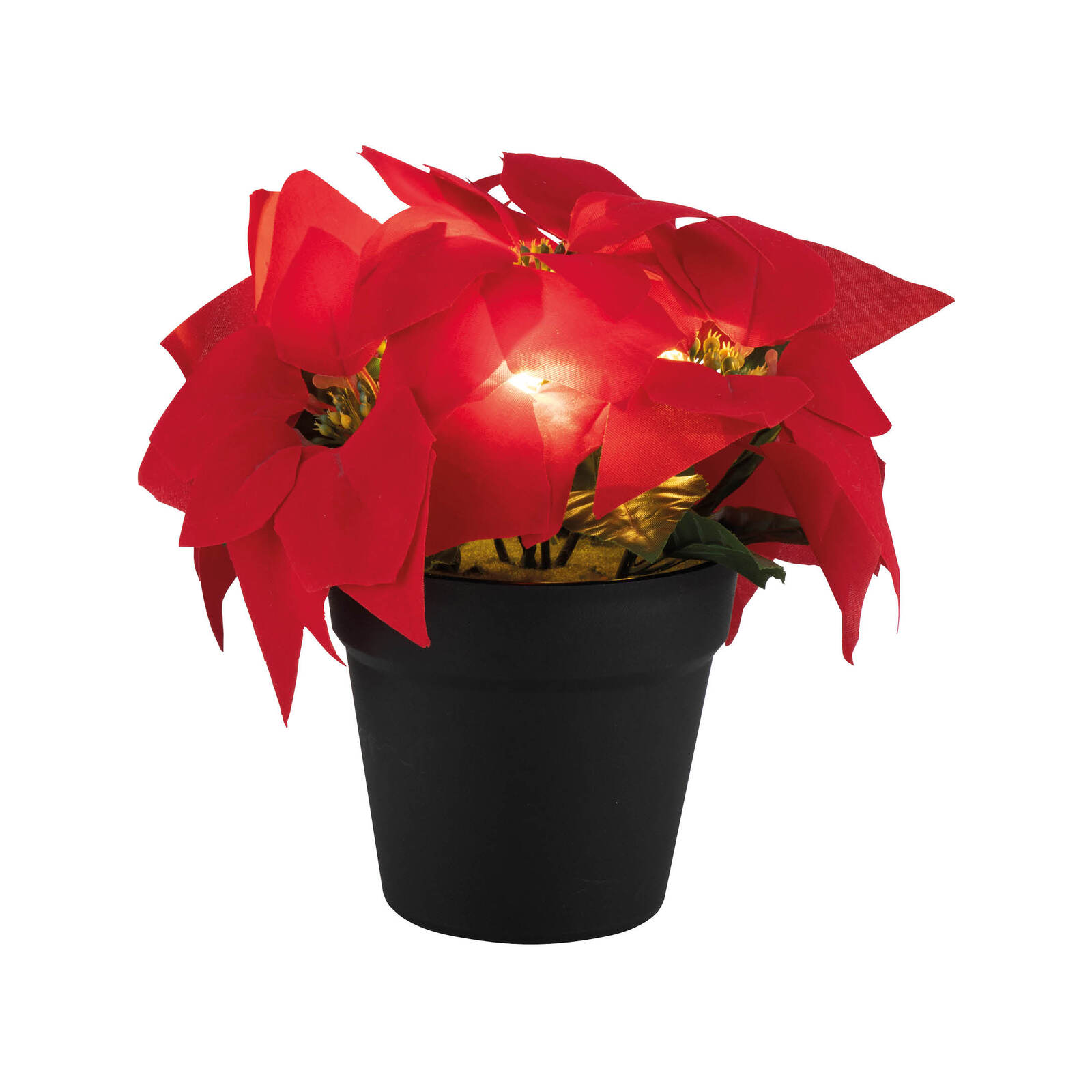 Arlec 3 LED Poinsette Flower Pot Light Battery Operated product image