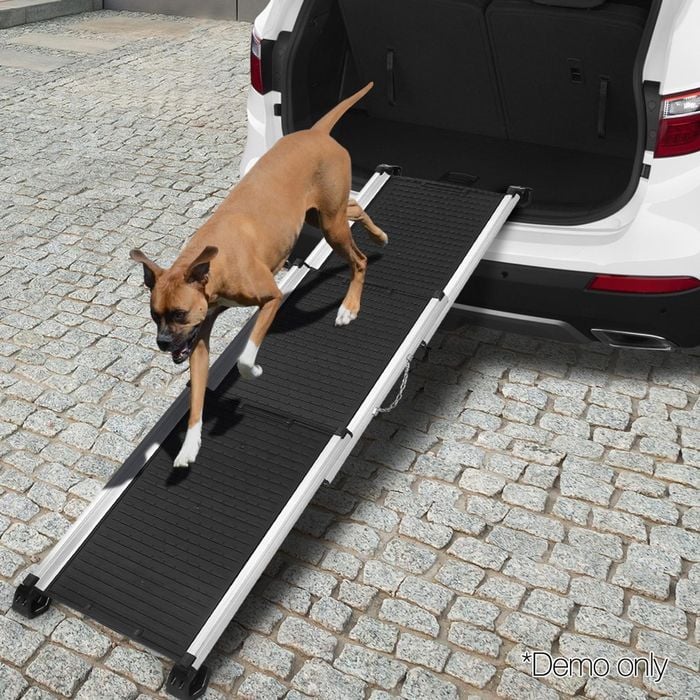 i.Pet Pet Stairs Steps Dog Ramp Ramps Foldable Portable Aluminum Non slip Bunnings Australia