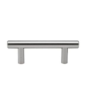 Prestige 64mm Pull Brushed Nickel Round T Handle - 64mm