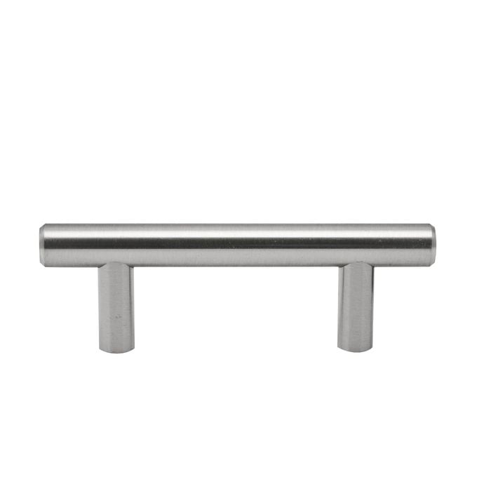 Prestige 64mm Pull Brushed Nickel Round T Handle - 64mm