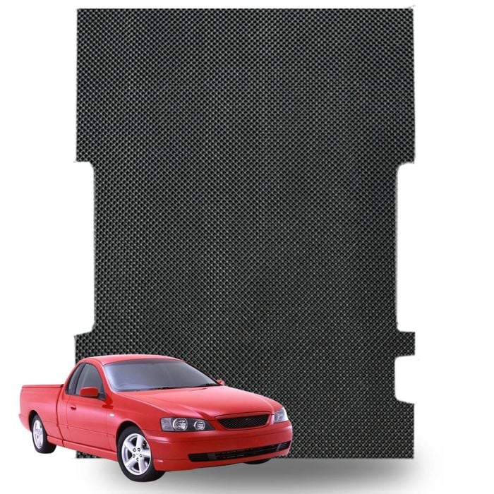 6D Diamond Ute Tub Mat for Ford Falcon Ute Single Cab (BA BF) 2002-2008-Black-Outback GT