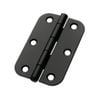 Lane 90 x 60 x 1.6mm Black Matte Loose Pin Radius Butt Hinge - 2 Pack