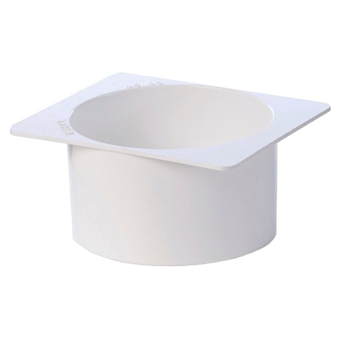 Icon Plastics 80mm PVC Gutter Pop Outlet