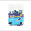 Narva 4mm / 6.3 x 0.8mm Blue Double Crimped Male Blade Terminal - 100 Pack