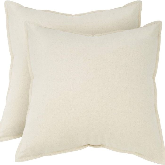 Gioia Casa Twin-pack Linen-cotton Blend European Pillowcases - Linen, 65cm × 65cm