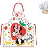 Disney Minnie Mouse Bon Appetit Kids Apron And Chef's Hat Set