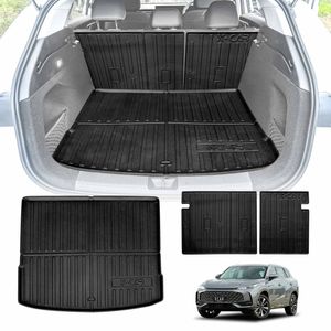 Boot Liner Set For Mg Hs As33 2024-onwards All Weather Heavy Duty Car Trunk Back Seat Protector Cargo Kick Mats