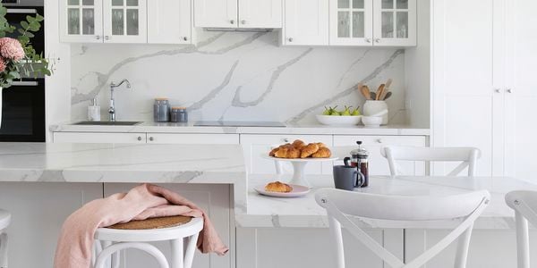 White kitchen.