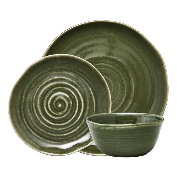 Ecology Ottawa 12 Piece Dinner Set Moss