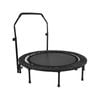 ADVWIN 48" Mini Trampoline Rebounder Max Load 200KG with Adjustable Foam Handle Suitable for Adult and Kids Black