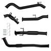 Ignite Exhausts Turbo Back For Toyota Hilux 2.8l Cat With Hotdog Black Aluminised Steel