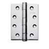 Lemaar 100 x 75 x 2.5mm Chrome Fixed Pin Hinge