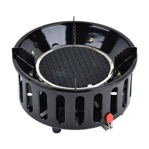 7-core Camping Infrared Gas Stove Black