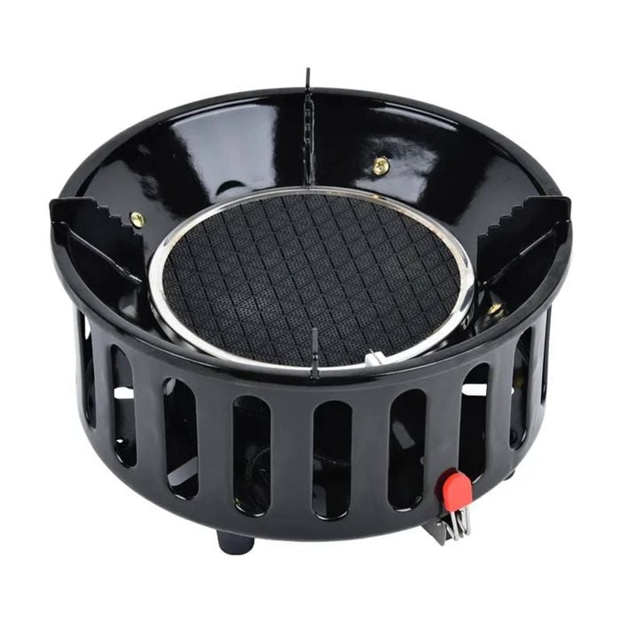 7-core Camping Infrared Gas Stove Black