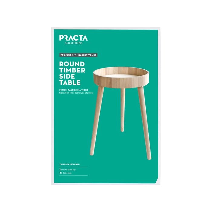 Practa Round Timber Side Table