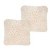 SOGA 2X 50CM Beige Plush Sofa Cushion