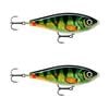2x Rapala 14cm X Rap Haku Slow Sinking Glidebait Fishing Lures - Live Perch