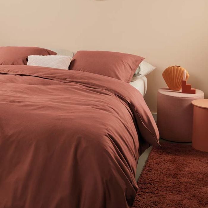 Bedding House Super King Bed  Organic Cotton Basic Terra Quilt Cover Set