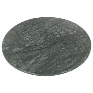 Argon Tableware Marble Chopping Board - 30cm - Green - Round Cutting Board Solid Worktop Protector Mat Serving Platter