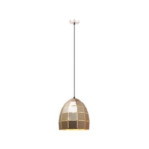 CLA Lighting ARMIS Iron Tiled Pendant Light White/Gold/Coffee Tiled (Iron) Ellipse - Champagne Gold
