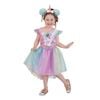 Minnie Mouse Unicorn Costume Child Rainbow Dress with Ears Horn and Bow Headband, TODDLER