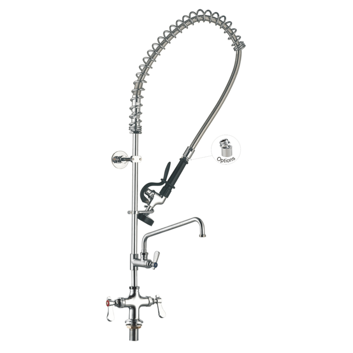 Sunmixer Pre Rinse Unit With Add-on Faucet And 305mm Swing Nozzle  - Taps And Rinse Jets (t98001-2)