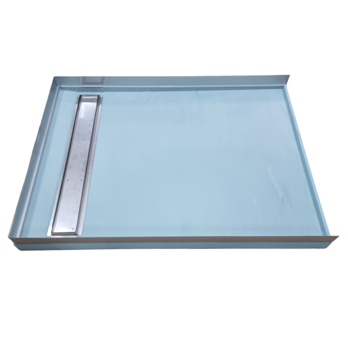 Wet Area Solutions 900 x 900mm Rear Channel Tile-in Tile-Over Tray System